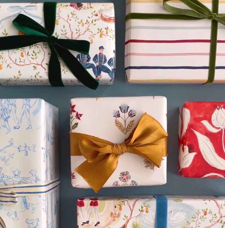 Christmas Wrapping Paper + Bags